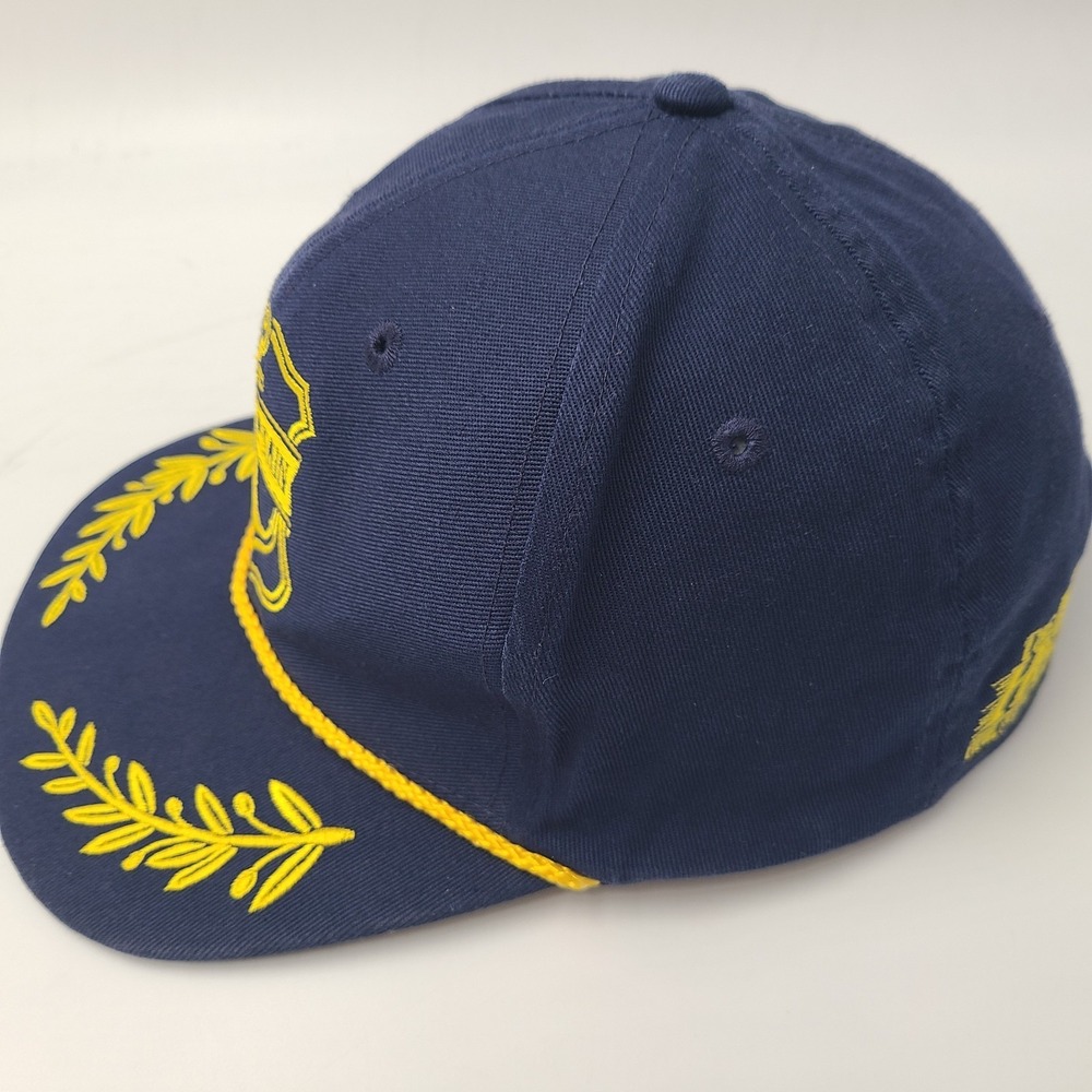 The Mad Hueys Hat Snapback Captain Blue Scrambled Eggs Rope Gold Leaves Boat Men View 5